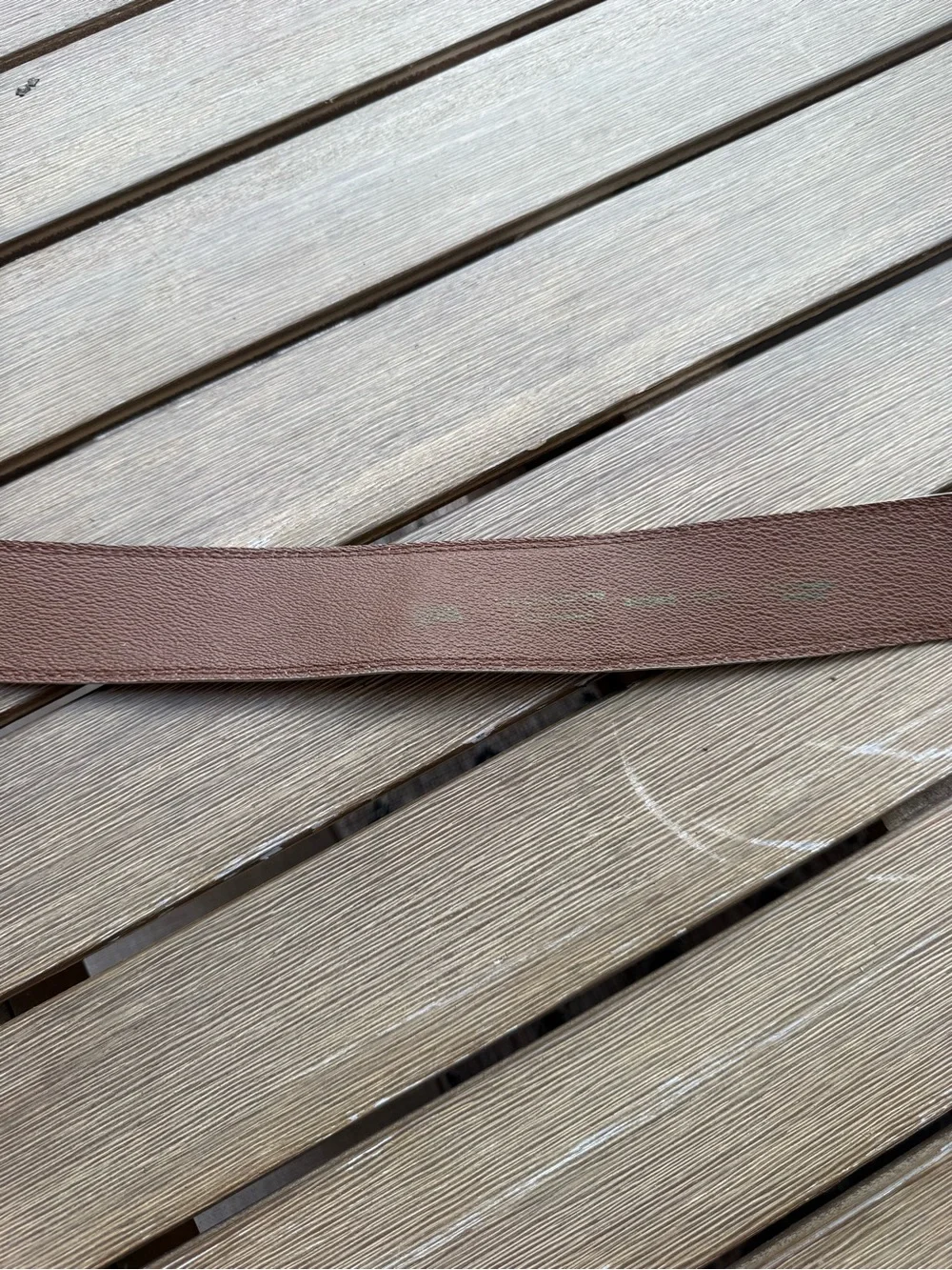 Vintage 1987 Liz Claiborne Cream Brown Statement Belt Oversized Buckle
